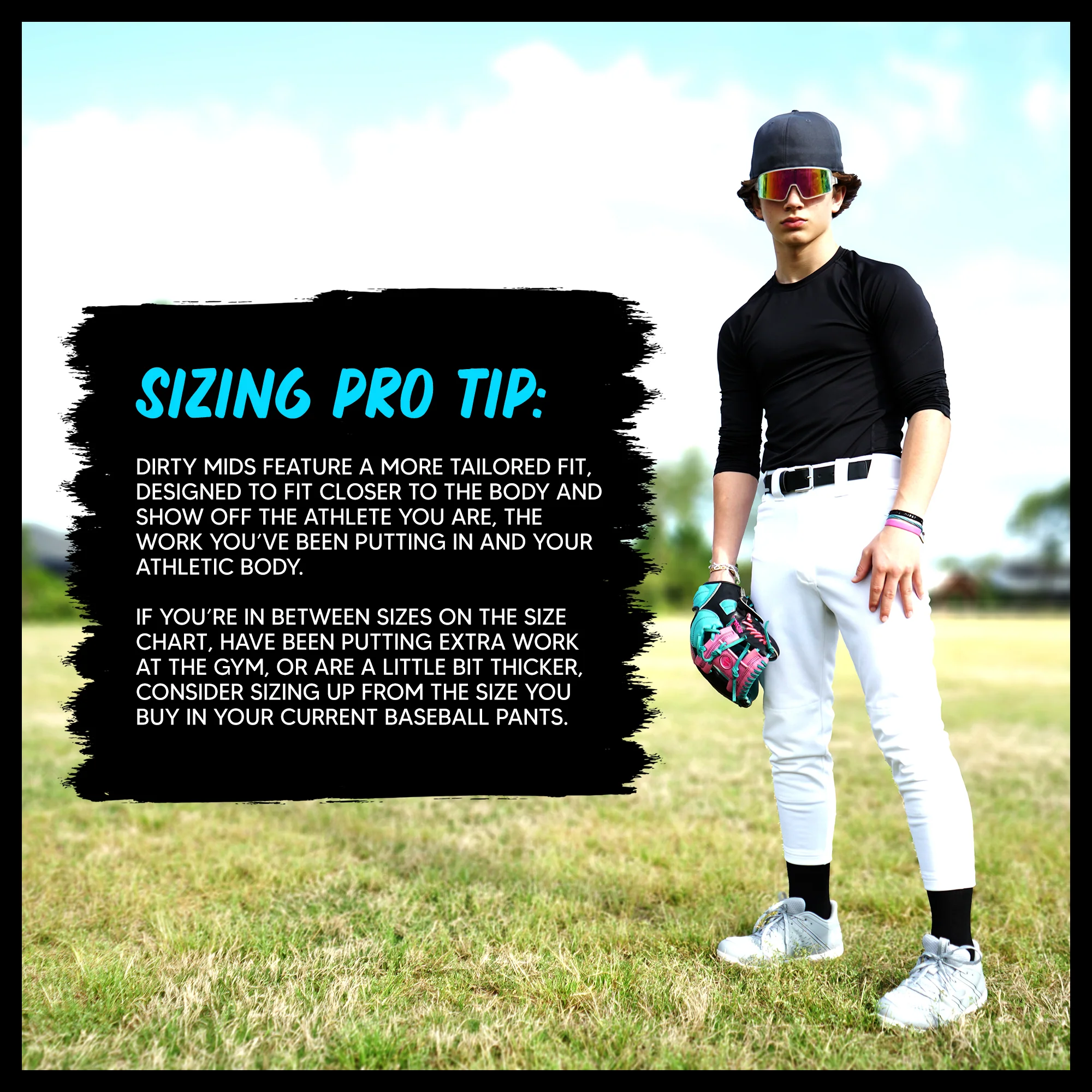 Black Dirty Mids Essentials Baseball Pant - Image 7