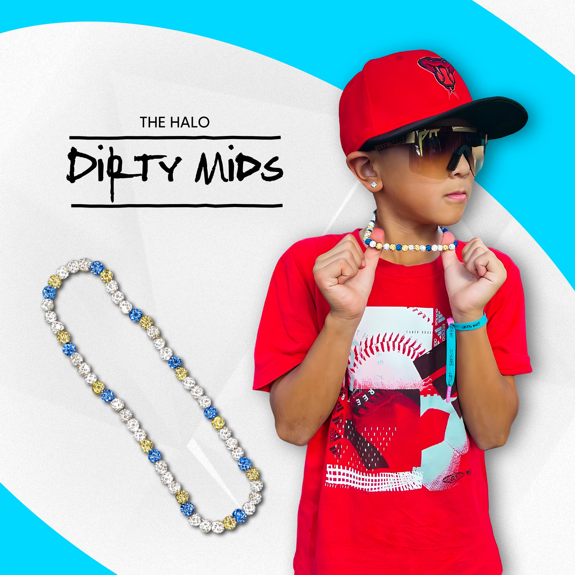 Halo - Dirty Mids ICE Collection Baseball Necklace - Image 4