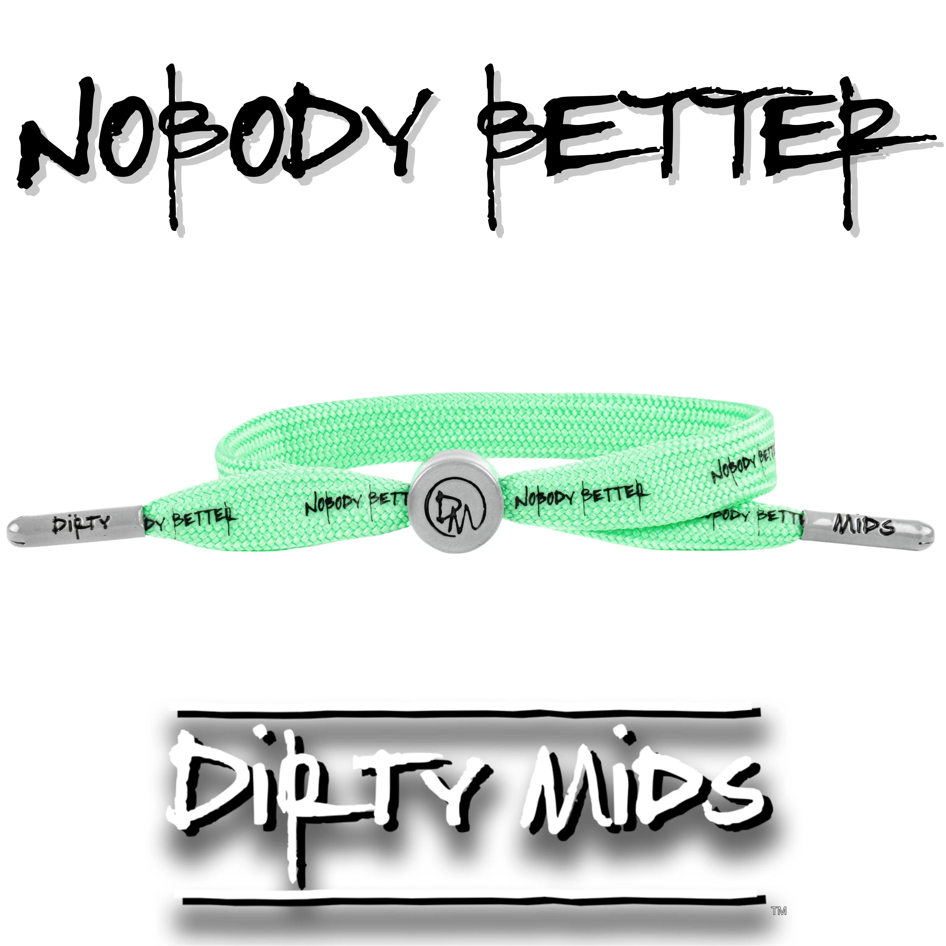 Nobody Better Dirty Mids Motiv8 Baseball Bracelet