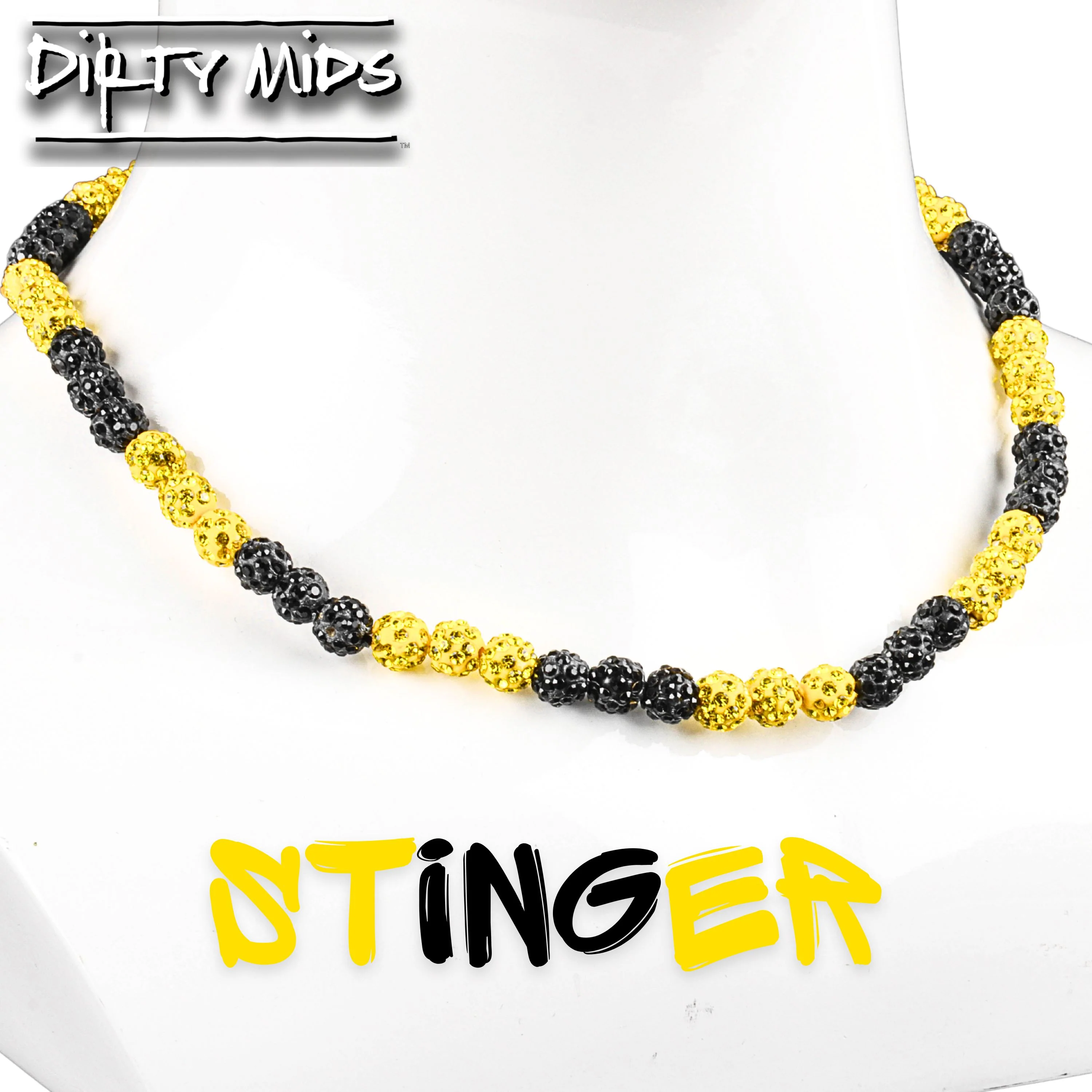 Stinger - Dirty Mids ICE Collection Baseball Necklace