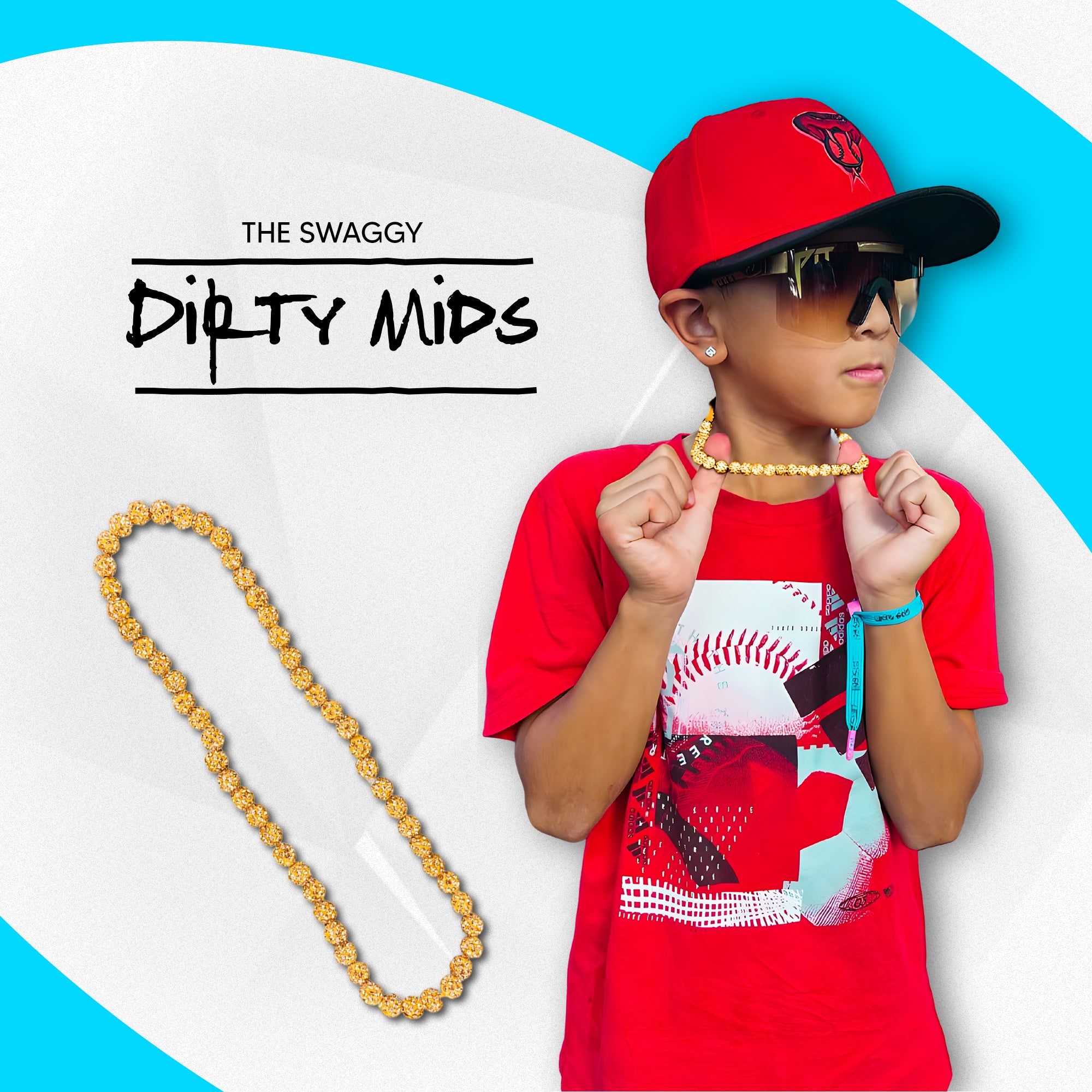 Swaggy - Dirty Mids ICE Collection Baseball Necklace - Image 3