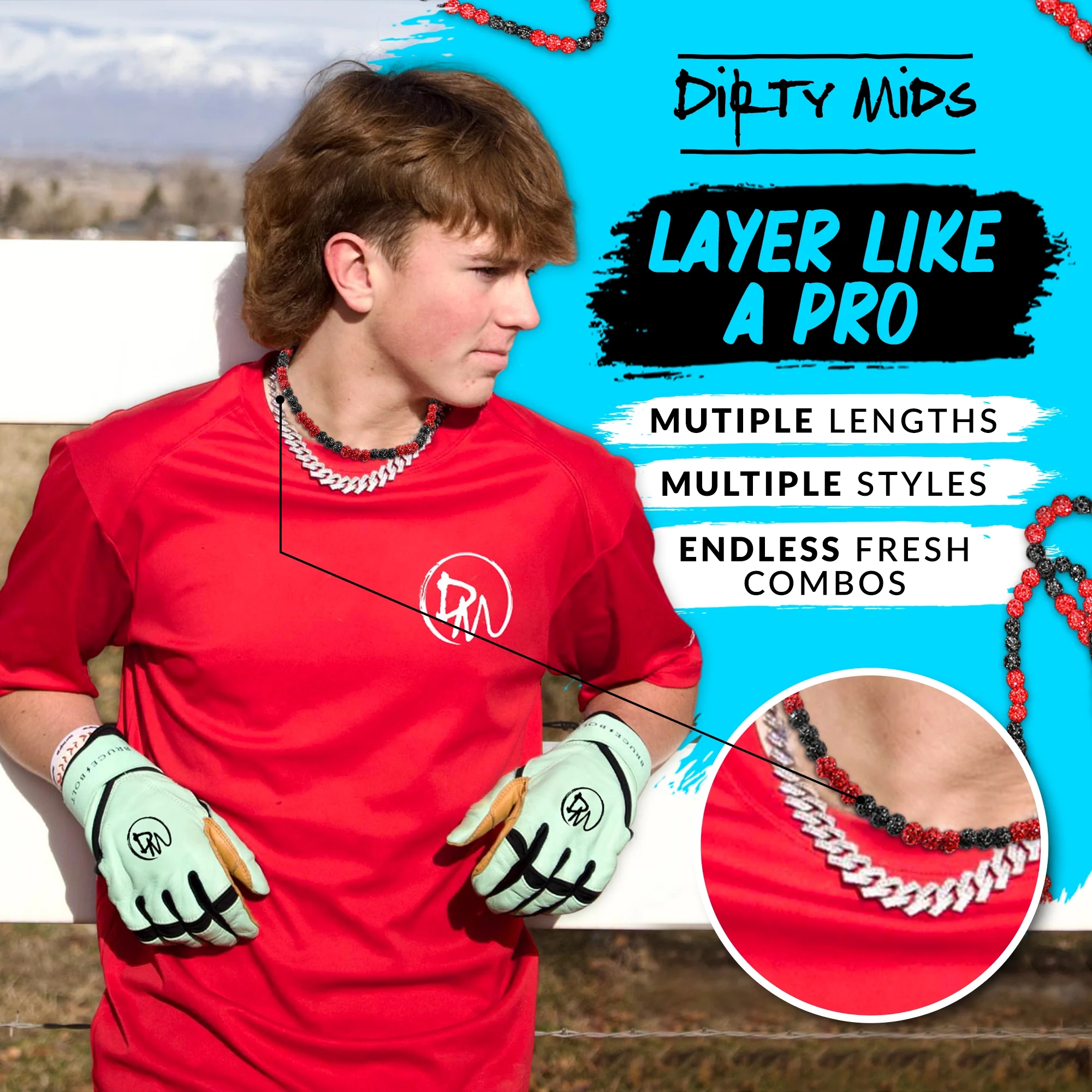 Venom - Dirty Mids ICE Collection Baseball Necklace - Image 7