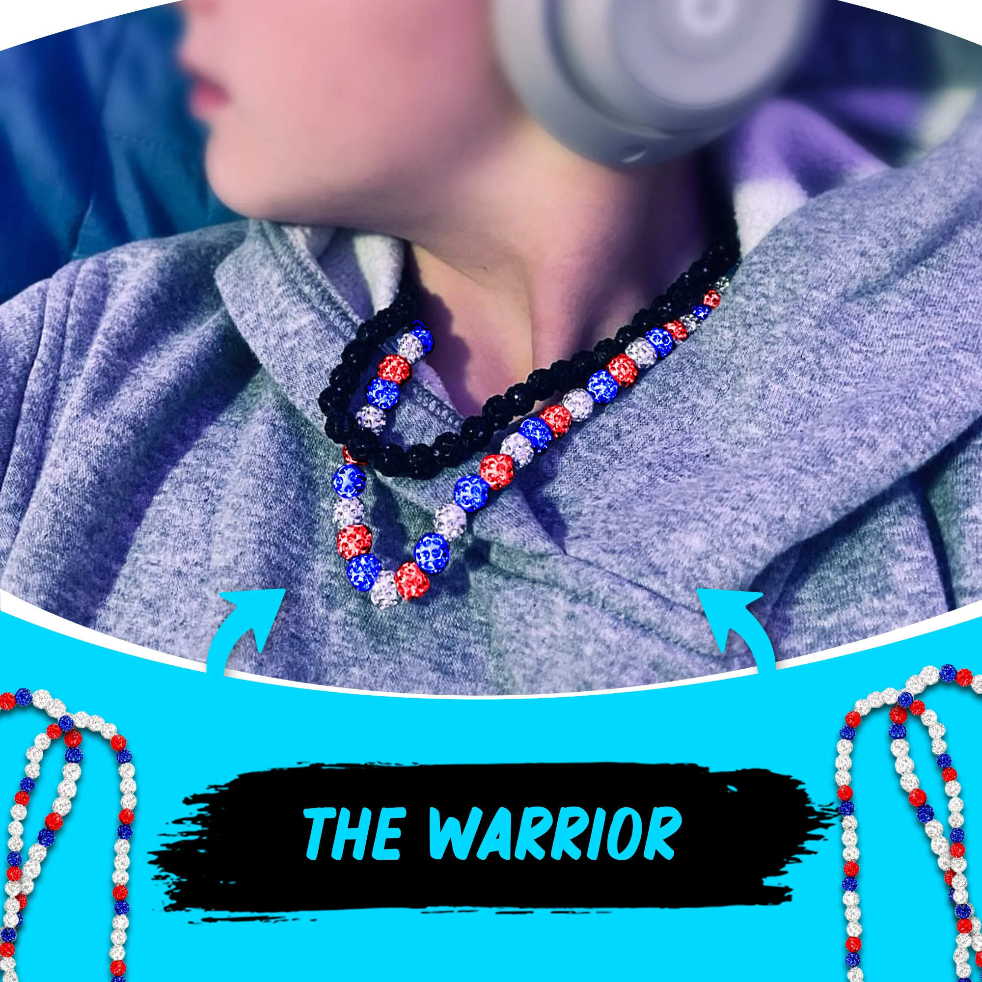 Warrior - Dirty Mids ICE Collection Baseball Necklace - Image 5